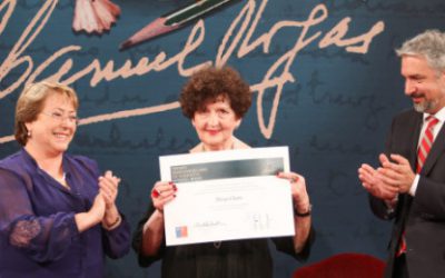 Presidenta Bachelet y Ministro Ottone entregaron Premio Iberoamericano de Narrativa a Margo Glantz